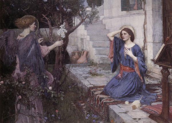 John William Waterhouse The Annunciation oil painting picture
